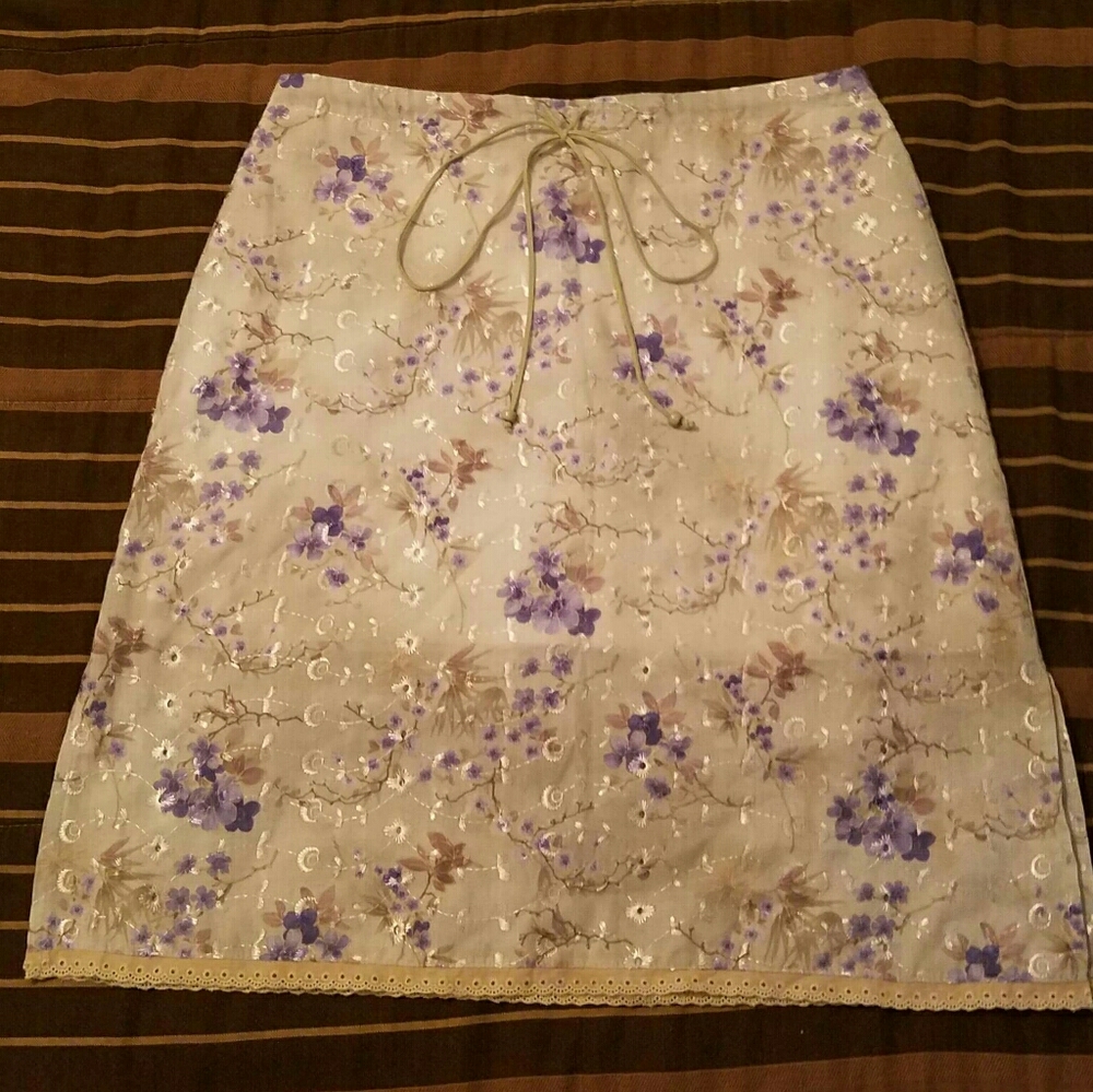 Green Flower Skirt